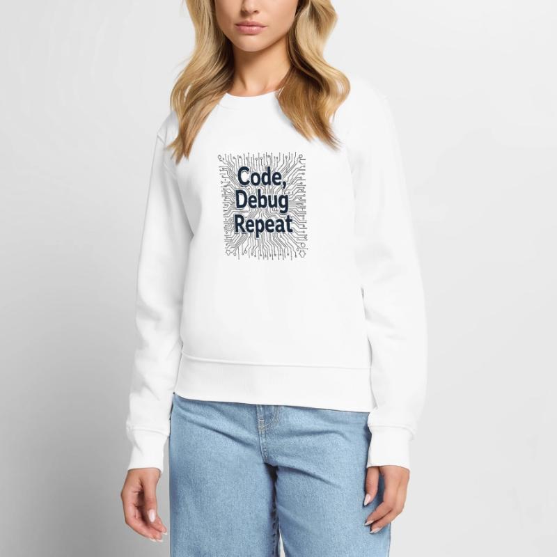 Code Debug Repeat - Software Engineer Frauen Premium Bio Pullover