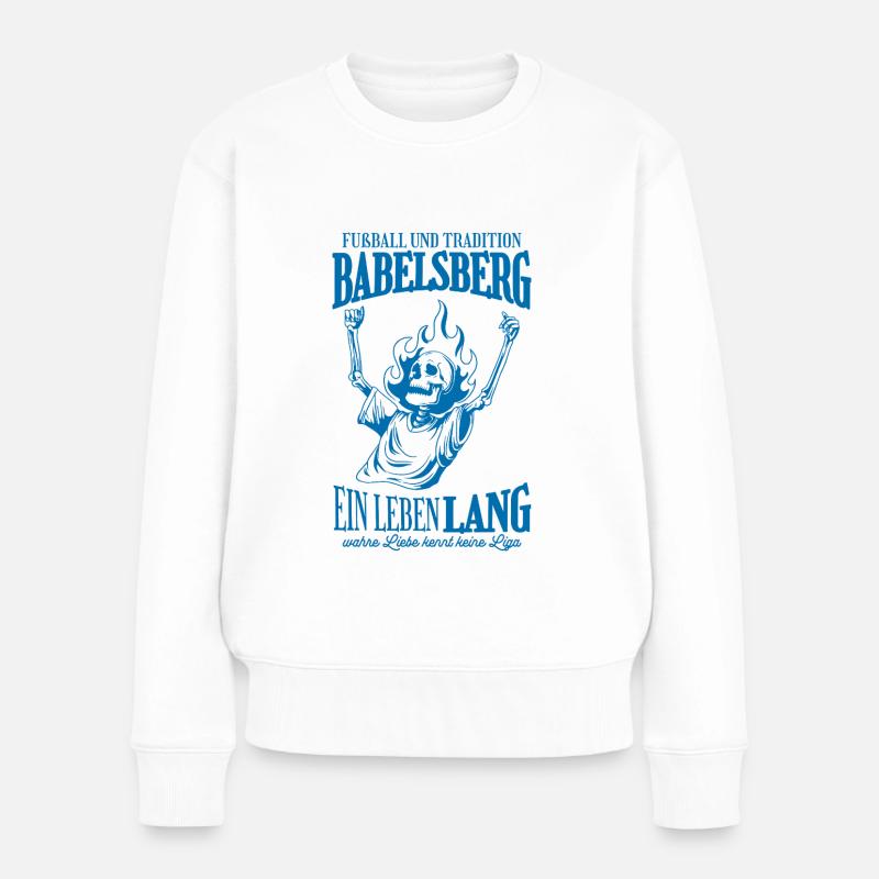 Magdeburg Tradition Fußball Geschenk - Frauen Premium Bio Pullover - Weiß