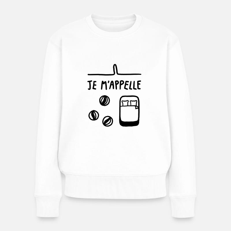 BILLIE - Pull Premium bio Femme - blanc