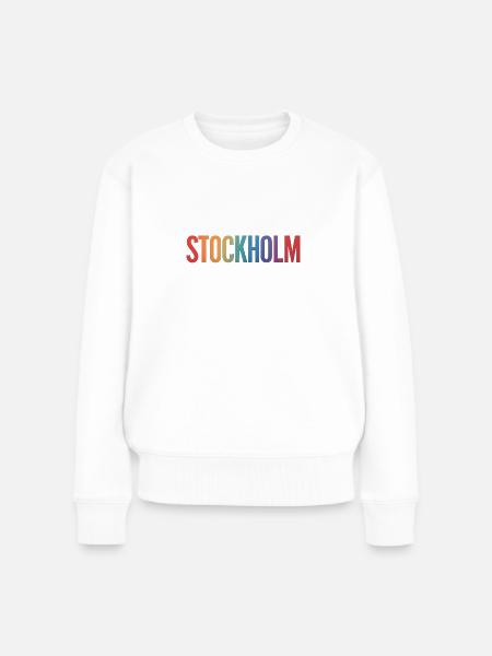 STOCKHOLM - Frauen Premium Bio Pullover - Weiß