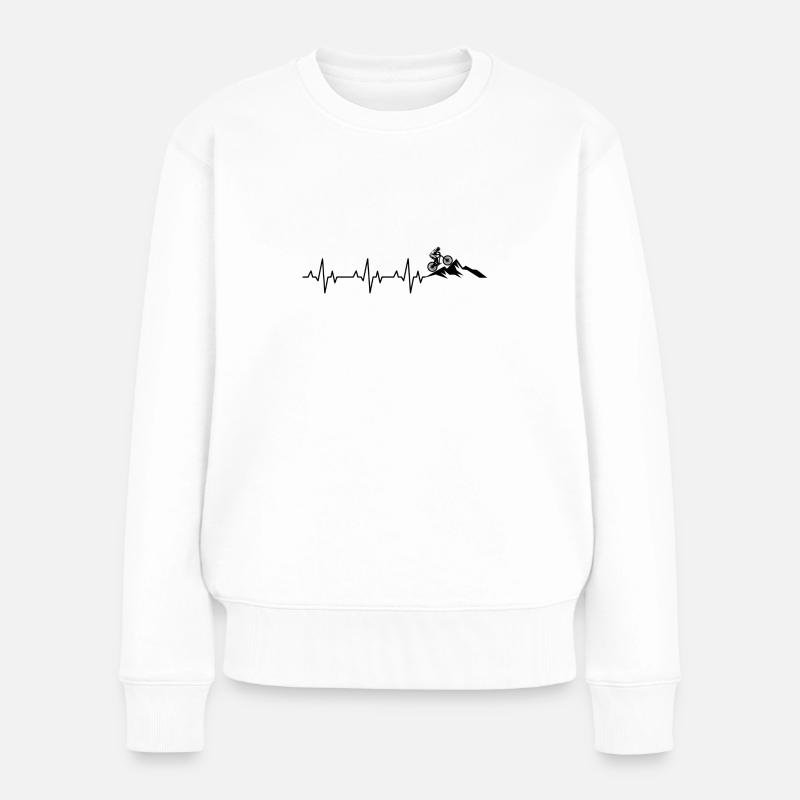 VTT, vélos, cyclisme - Pull Premium bio Femme - blanc