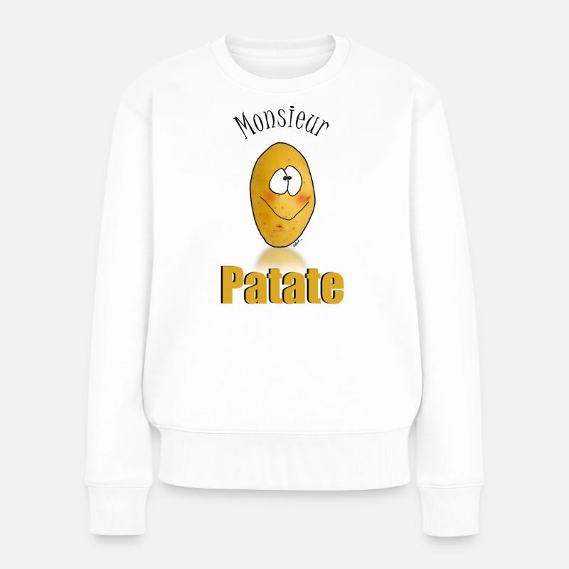 Mr Patate - Pull Premium bio Femme - blanc