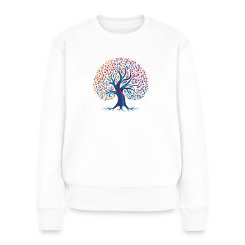Tree of Life - Women's Premium Organic Jumper - white - Front - Julia (174cm)