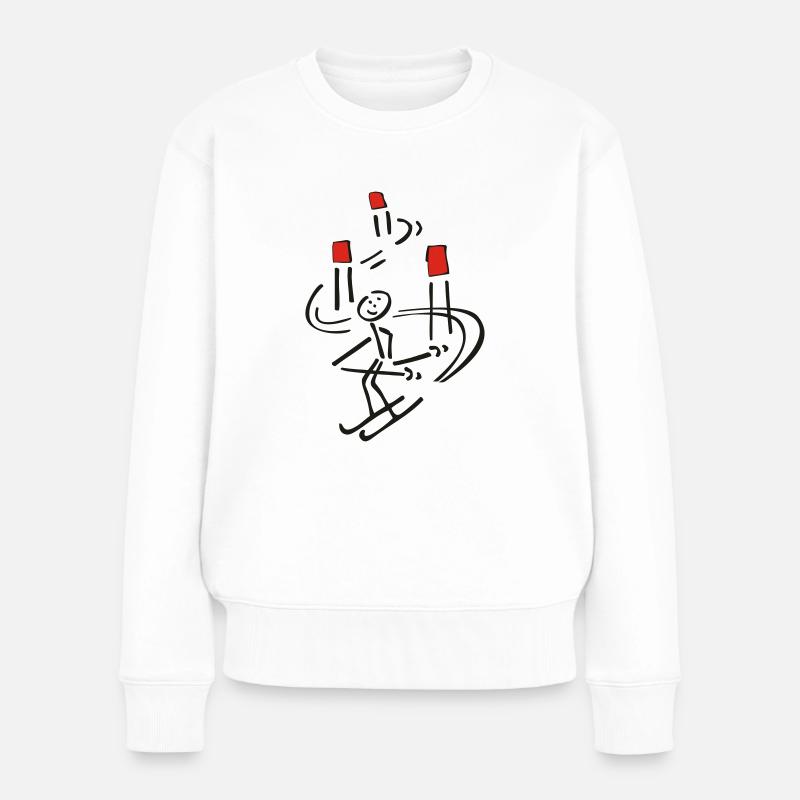 simple ski - Women's Premium Organic Jumper - white