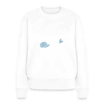 Maman fils meilleure maman maman d'un garçon enfant unique - Pull Premium bio Femme - blanc - Devant - Julia (174cm)
