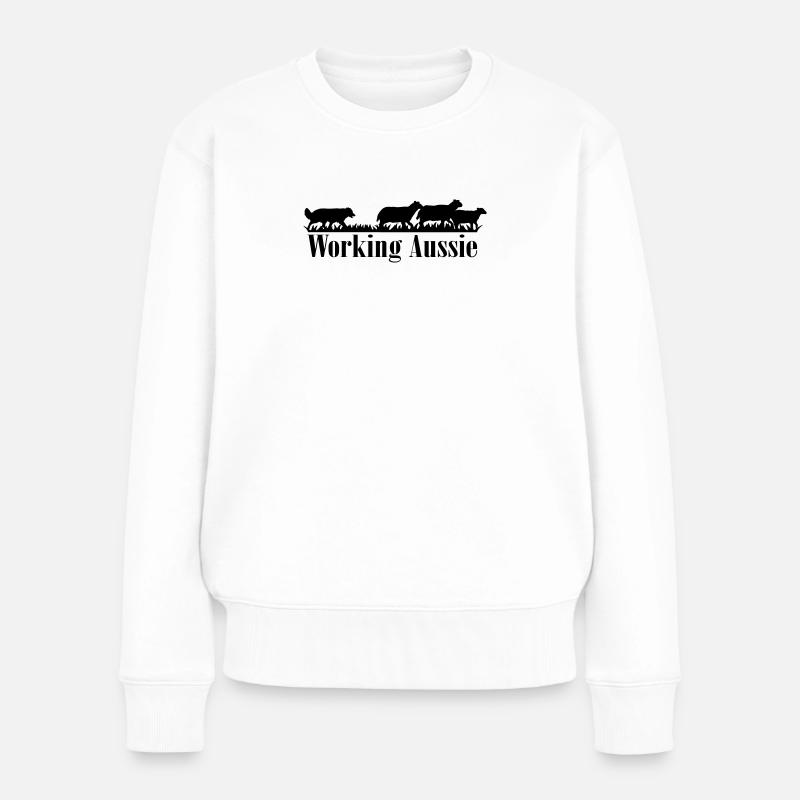 Working Aussie - Pull Premium bio Femme - blanc