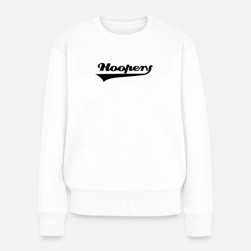 hoopers - Frauen Premium Bio Pullover - Weiß
