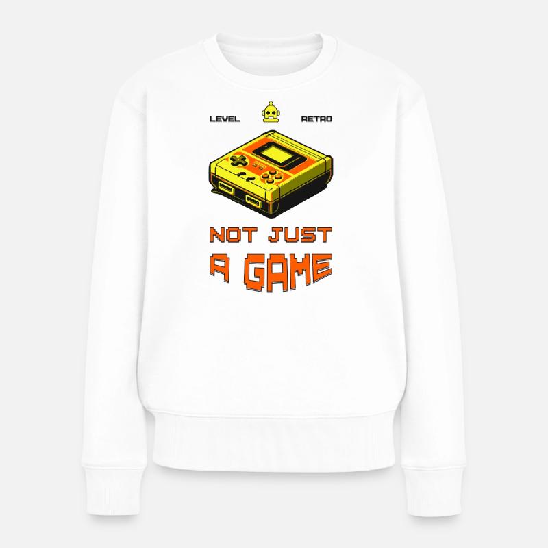 Le rétro n’est pas juste un jeu - Pull Premium bio Femme - blanc