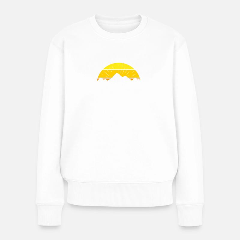 Faith can move Mountains, christliches Geschenk. - Frauen Premium Bio Pullover - Weiß