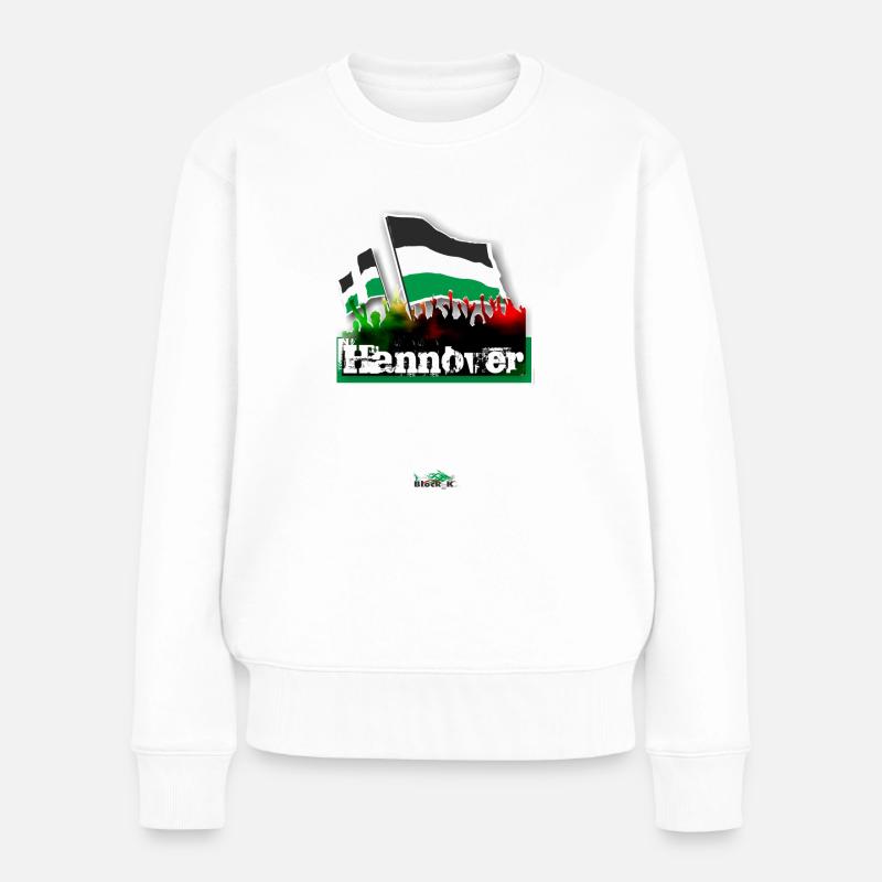 hannover - Frauen Premium Bio Pullover - Weiß