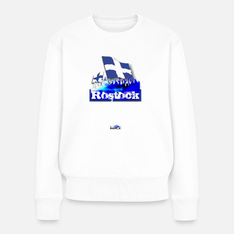 rostock - Frauen Premium Bio Pullover - Weiß