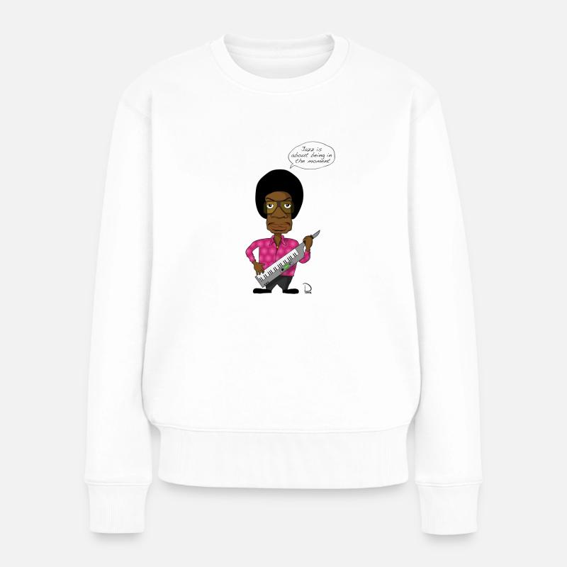 Herbie Hancock - Frauen Premium Bio Pullover - Weiß