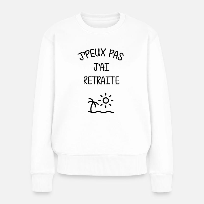 Ruhestand / Rentner / Rentnerin / Rente - Frauen Premium Bio Pullover - Weiß
