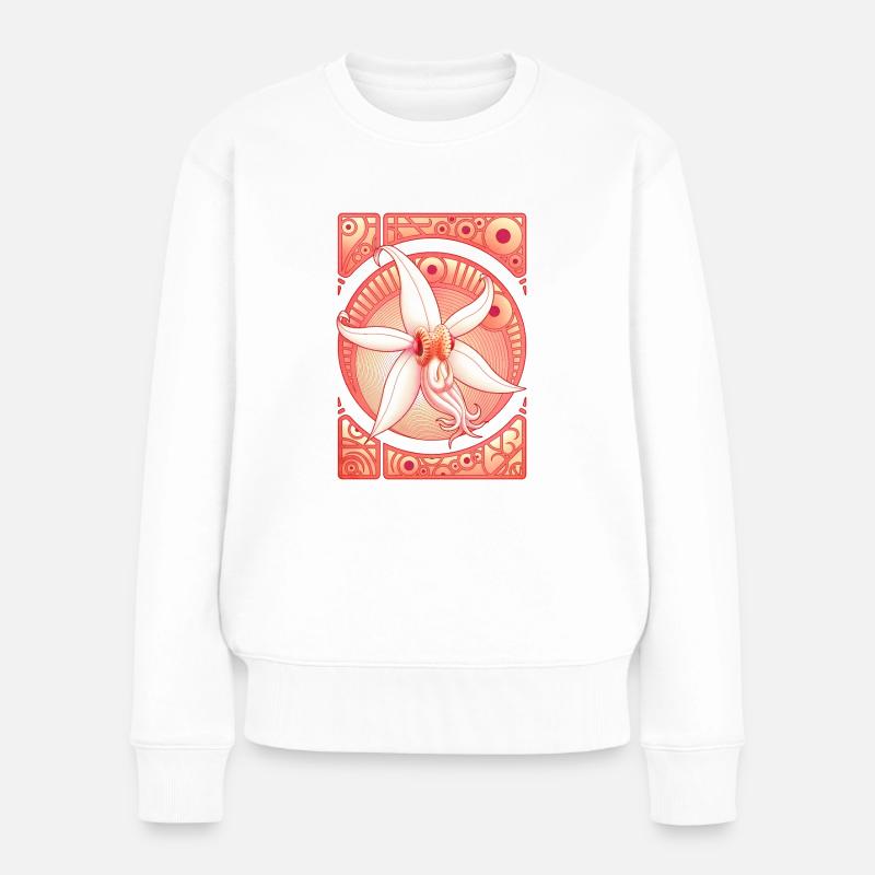 Orchid - Frauen Premium Bio Pullover - Weiß