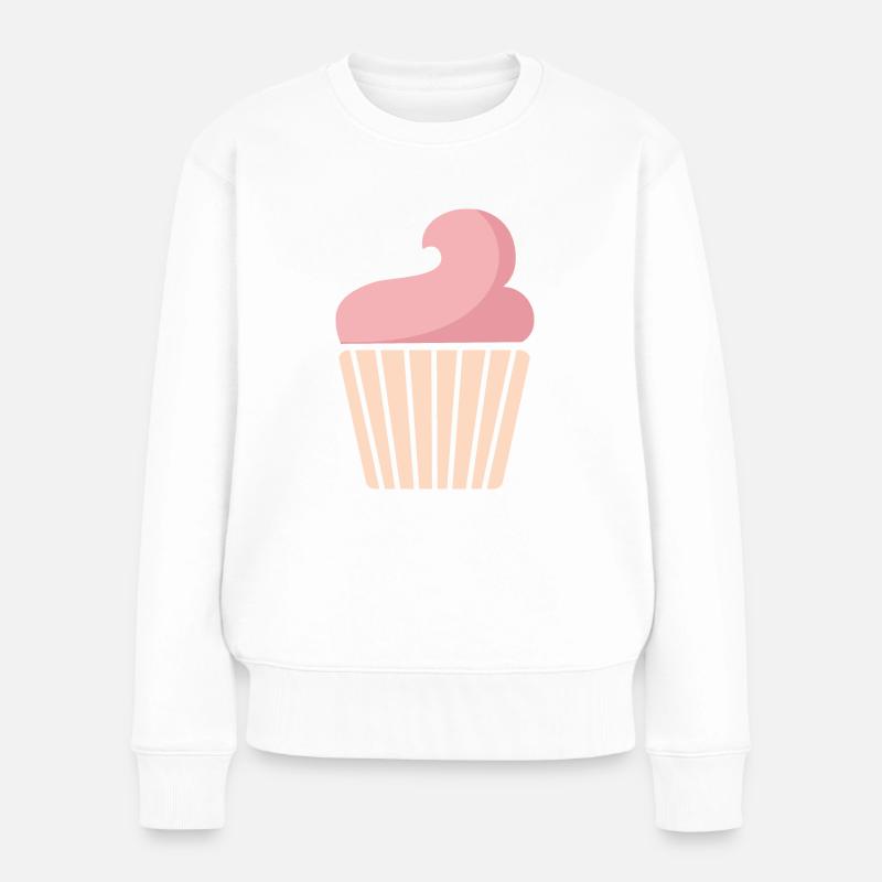 cupcake - Frauen Premium Bio Pullover - Weiß