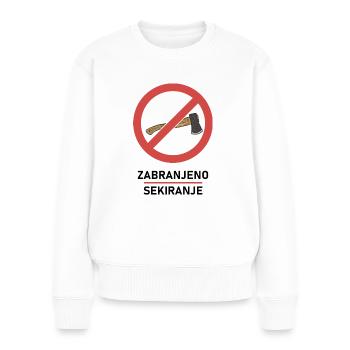 Zabranjeno sekiranje Yougoslavie Jugo Tito SFRJ - Pull Premium bio Femme - blanc - Devant - Julia (174cm)