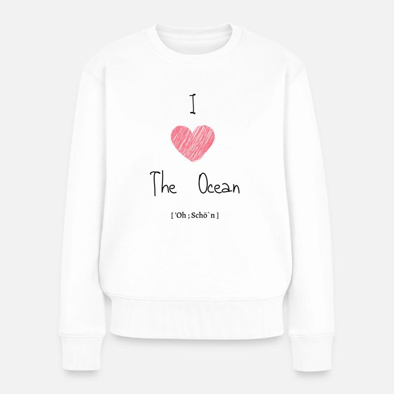 2 20220820 105853 0001 - Frauen Premium Bio Pullover - Weiß