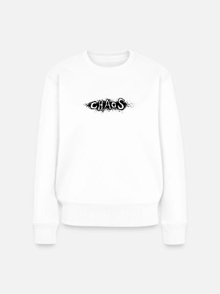 Chaos - Women's Premium Organic Jumper - white