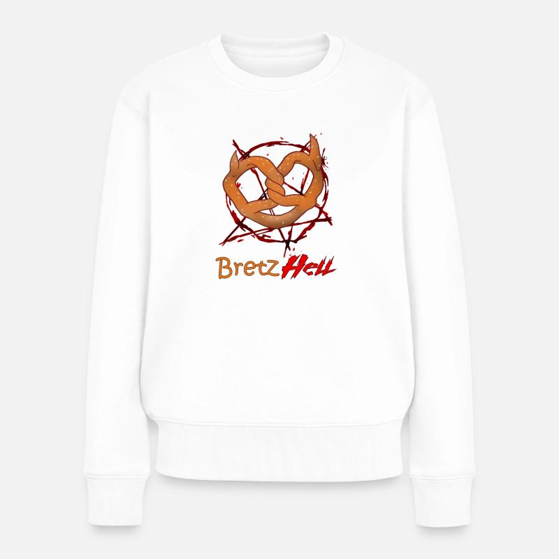 bretzHell - Pull Premium bio Femme - blanc