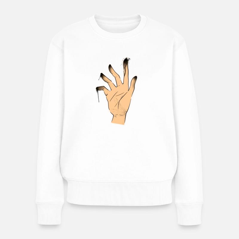 Main - Pull Premium bio Femme - blanc