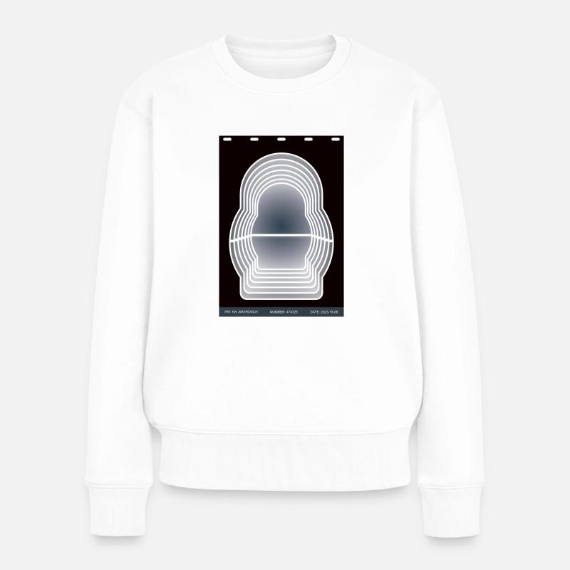 Matroschka X-Ray - Frauen Premium Bio Pullover - Weiß