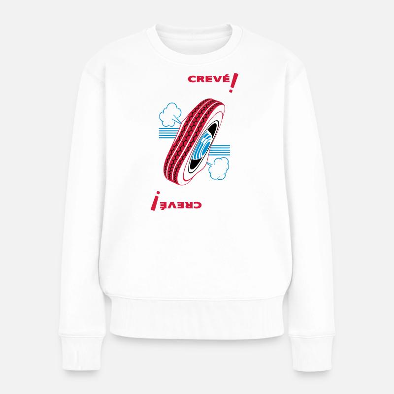 Crevé ! - Pull Premium bio Femme - blanc