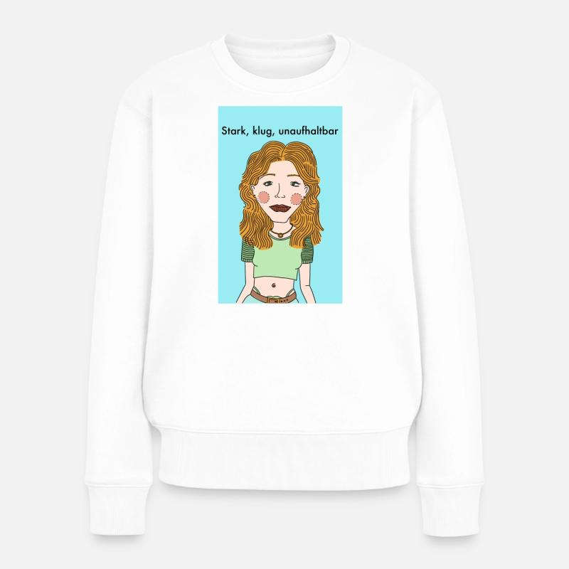 Une forte indépendance - Pull Premium bio Femme - blanc