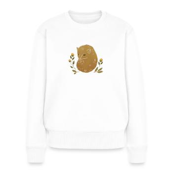 Animaux sauvages - Porcs-épics - Pull Premium bio Femme - blanc - Devant - Julia (174cm)