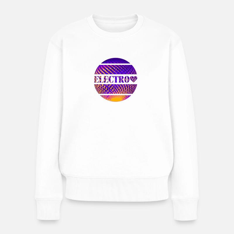 Electro - Frauen Premium Bio Pullover - Weiß