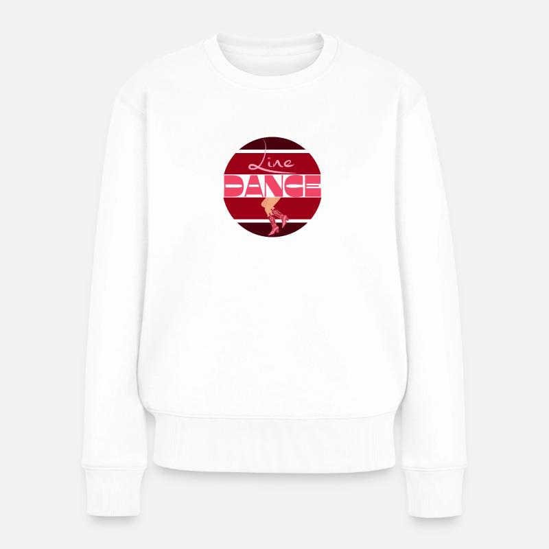 Danse en ligne Danse en ligne - Pull Premium bio Femme - blanc