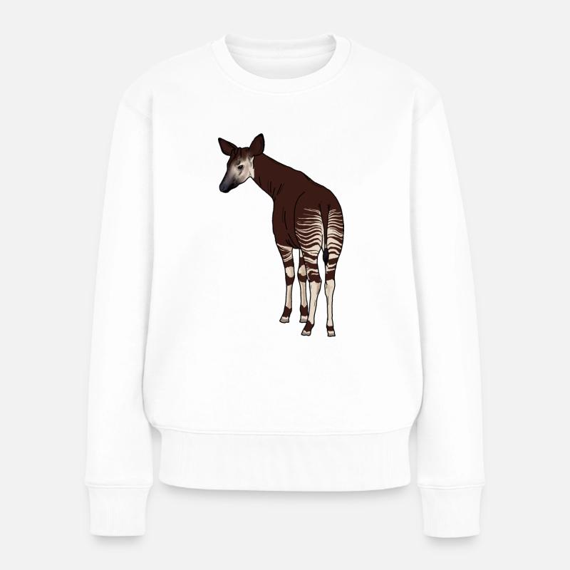 Okapi - Frauen Premium Bio Pullover - Weiß