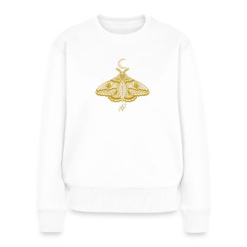 Hexenhafte niedliche himmlische Motte - Frauen Premium Bio Pullover - Weiß - Vorne - Julia (174cm)