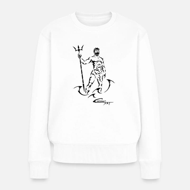 Sternzeichen Steinbock - Frauen Premium Bio Pullover - Weiß