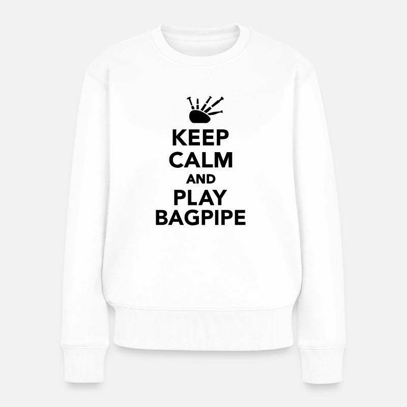 Dudelsack - Frauen Premium Bio Pullover - Weiß