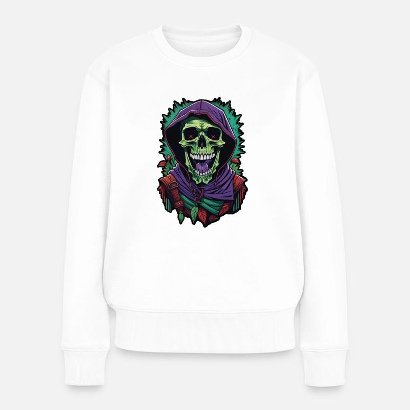 Tod in der Nachbarschaft - Frauen Premium Bio Pullover - Weiß
