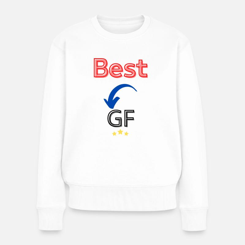best girlfriend / meilleur copine - Pull Premium bio Femme - blanc