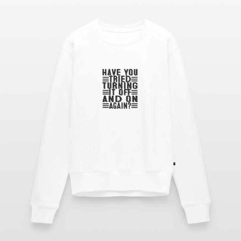 Programmeur Support Tech Admin disant drôle Pull Premium bio Femme