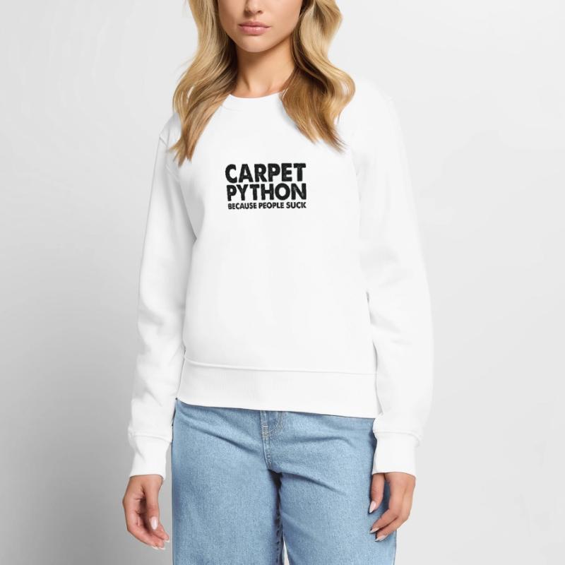 People suck carpet python snake Women's Premium Organic Jumper