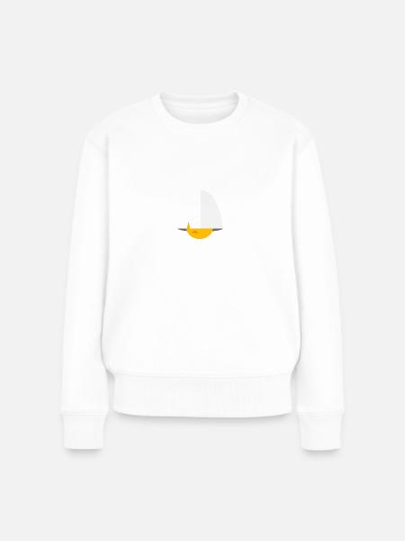 Calimero - Küken - Frauen Premium Bio Pullover - Weiß