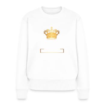 Meilleure soeur - Pull Premium bio Femme - blanc - Devant - Julia (174cm)