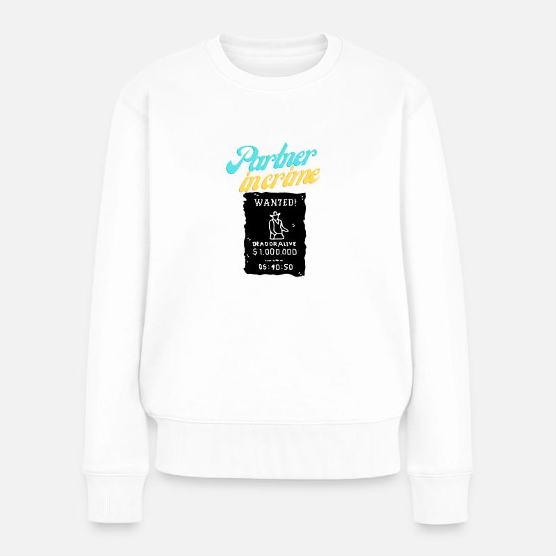Wanted - Frauen Premium Bio Pullover - Weiß