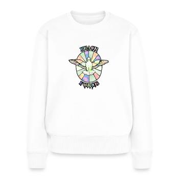 PeaceForce - Women's Premium Organic Jumper - white - Front - Julia (174cm)