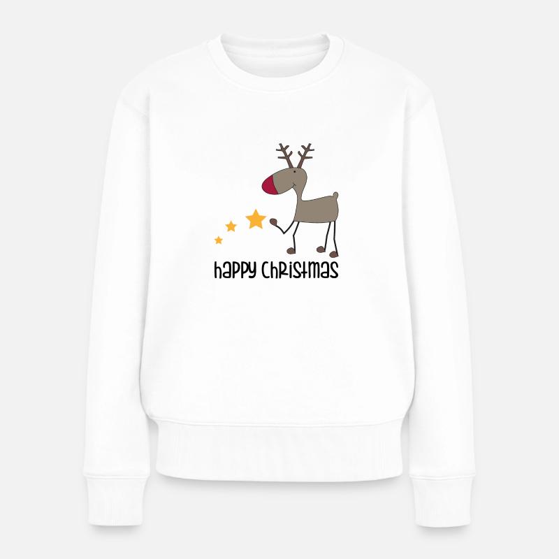 Weihnachten - Frauen Premium Bio Pullover - Weiß