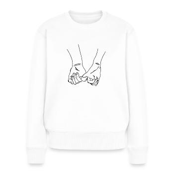 hands - Women's Premium Organic Jumper - white - Front - Julia (174cm)