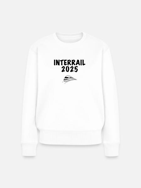 Interrail 25 - Frauen Premium Bio Pullover - Weiß