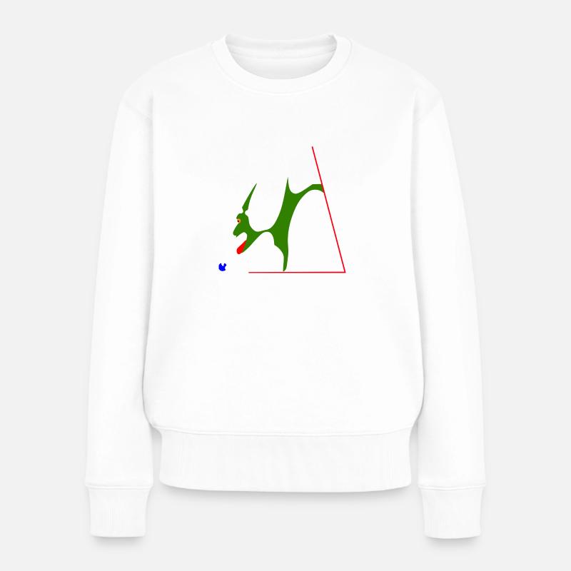 Apfel - Frauen Premium Bio Pullover - Weiß