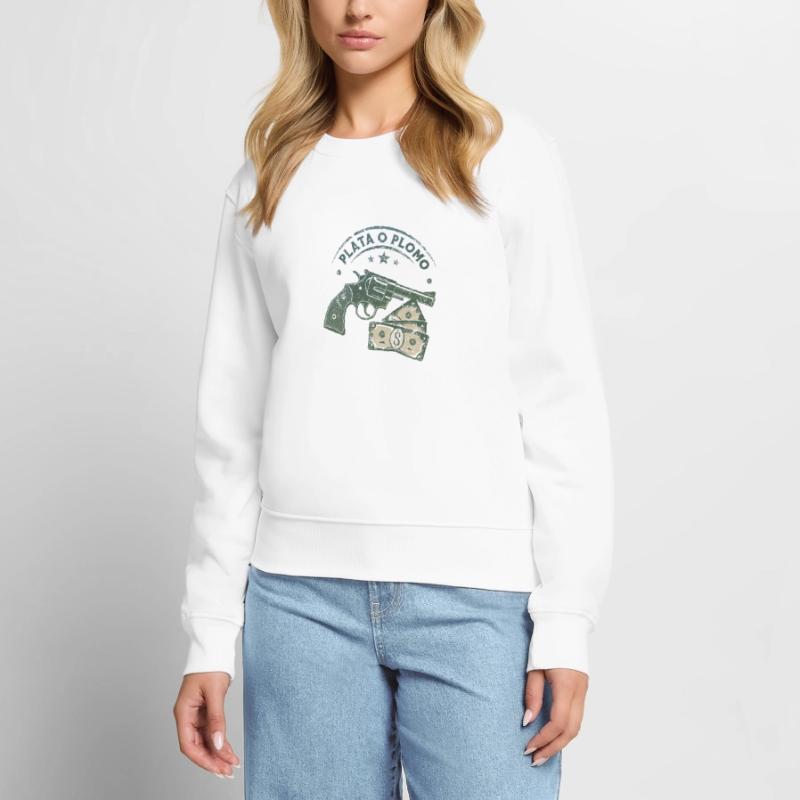 Plata o Plomo (Silber oder Blei) Frauen Premium Bio Pullover