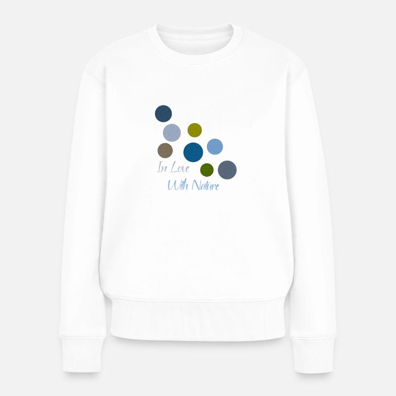 all the colours - in love with nature - Frauen Premium Bio Pullover - Weiß