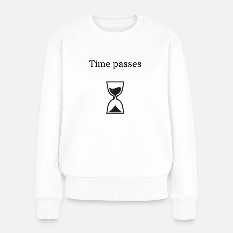 Time passes - Women's Premium Organic Jumper - white