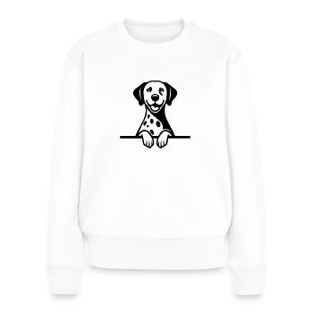 Dalmate - Pull Premium bio Femme - blanc - Devant - Julia (174cm)